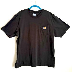 Carhartt Workwear Dark Brown 100% Cotton T-Shirt Sz L Oversize Loose Fit